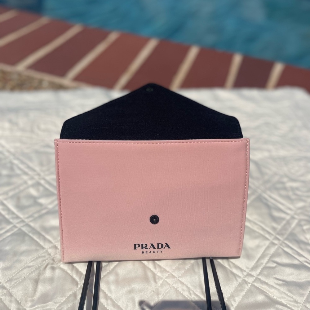 Prada Beauty Pink and Black Pouch - Picture 2 of 5